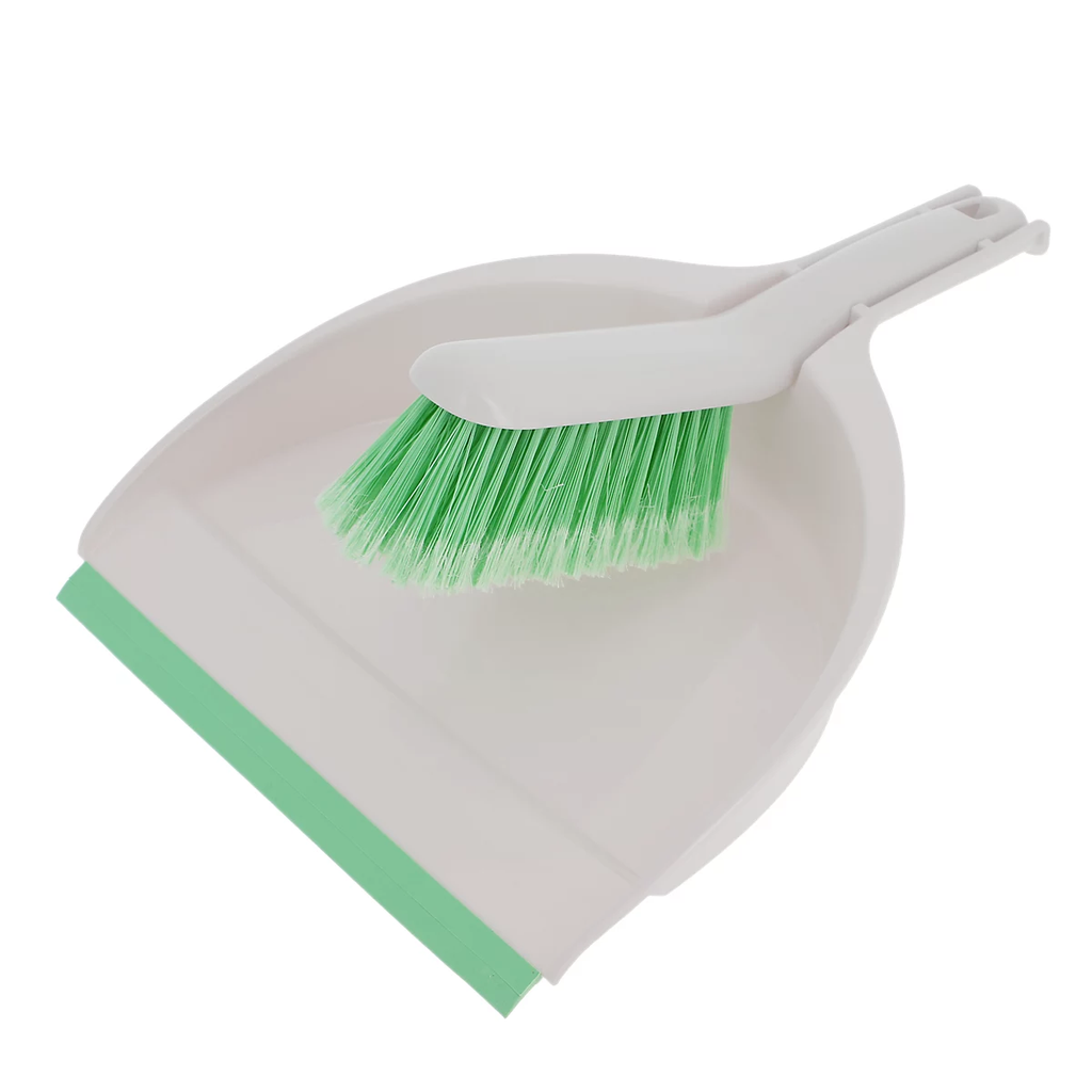 White & green Dustpan & brush set, (W)230mm 6 image 7